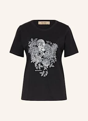 Mos Mosh T-Shirt Mmfango Z Ozdobnymi Kamykami schwarz