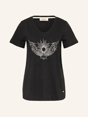 Mos Mosh T-Shirt Mmgethi Z Ozdobnymi Kamykami schwarz