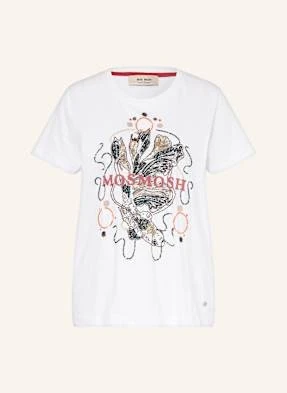 Mos Mosh T-Shirt Mmhallin Z Cekinami weiss