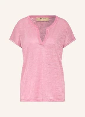Mos Mosh T-Shirt Mmkilana Z Błyszczącą Przędzą pink