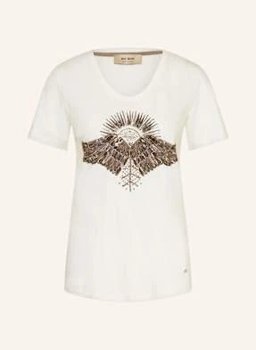 Mos Mosh T-Shirt Mmnadine Z Ozdobnymi Perełkami I Cekinami weiss