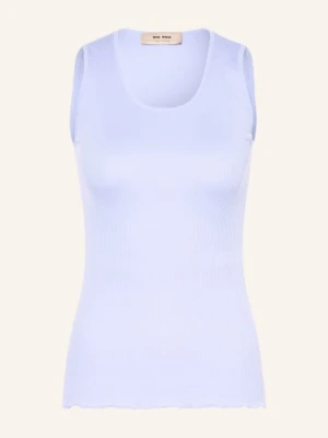 Mos Mosh Top Mmelaine Z Dodatkiem Jedwabiu blau