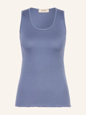 Mos Mosh Top Mmelaine Z Dodatkiem Jedwabiu blau