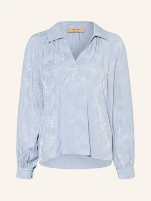 Mos Mosh Żakardowa Bluzka Mmdrana blau