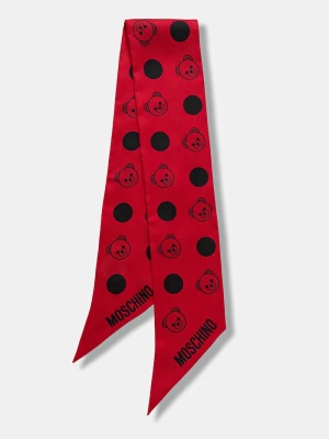 Moschino apaszka damska jedwabna czerwony