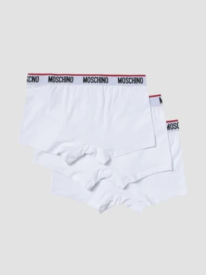 MOSCHINO Białe męskie bokserki trzypak, Rozmiar S