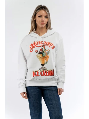 Moschino Bluza w kolorze białym rozmiar: 40