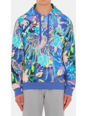 Moschino Bluza w kolorze niebieskim ze wzorem rozmiar: S