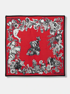 Moschino chusta jedwabna