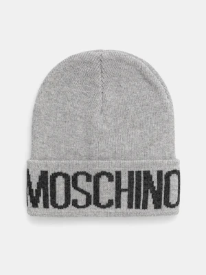 Moschino czapka z domieszką wełny