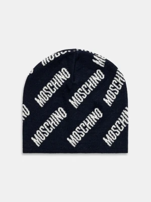Moschino czapka z dodatkiem wełny