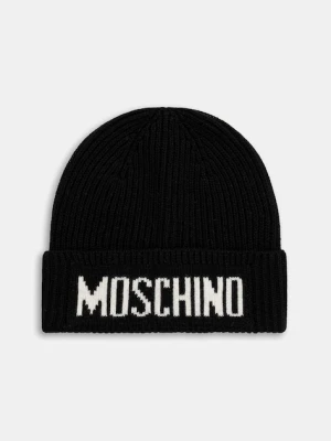 Moschino czapka z wełną kolor czarny M5875 60808