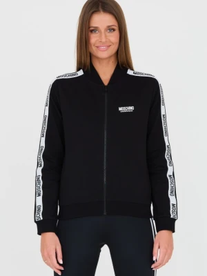 MOSCHINO Czarna damska bluza z lampasami, Rozmiar S