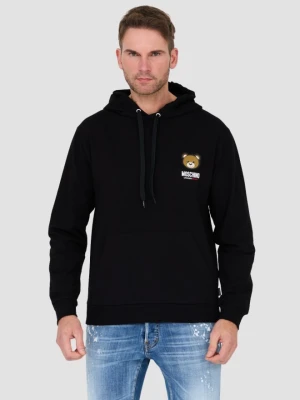 MOSCHINO Czarna męska bluza z kapturem, Rozmiar S