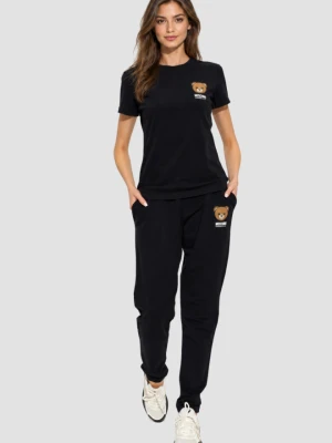 MOSCHINO Czarne damskie spodnie dresowe Home Pants, Rozmiar S