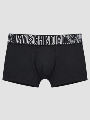 MOSCHINO Czarne męskie bawełniane bokserki, Rozmiar M