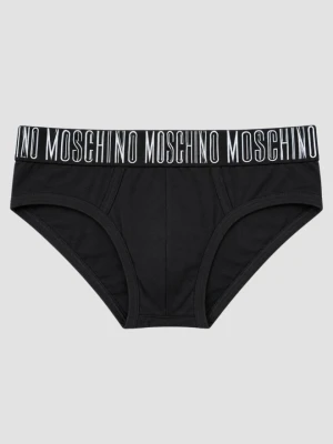 MOSCHINO Czarne męskie bawełniane slipy, Rozmiar L