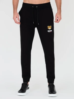 MOSCHINO Czarne męskie spodnie dresowe, Rozmiar L