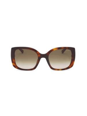 Moschino Damskie okulary przeciwsłoneczne w kolorze brązowym rozmiar: 54