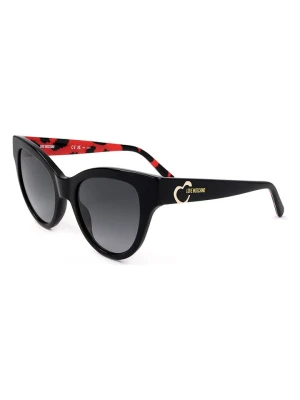 Moschino Damskie okulary przeciwsłoneczne w kolorze czarnym rozmiar: 50