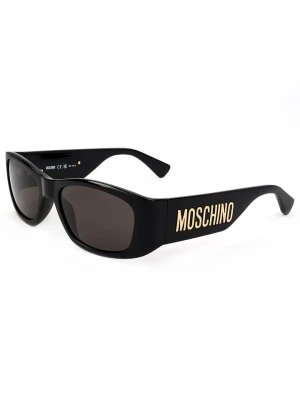 Moschino Damskie okulary przeciwsłoneczne w kolorze czarnym rozmiar: 55
