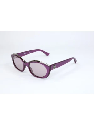 Moschino Damskie okulary przeciwsłoneczne w kolorze fioletowo-szarym rozmiar: 53