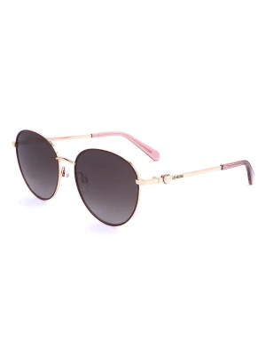 Moschino Damskie okulary przeciwsłoneczne w kolorze złoto-brązowym rozmiar: 55