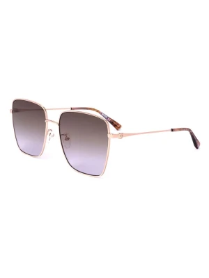 Moschino Damskie okulary przeciwsłoneczne w kolorze złoto-fioletowym rozmiar: 59
