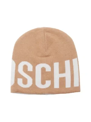 Moschino Dwustronna czapka | z dodatkiem wełny i kaszmiru