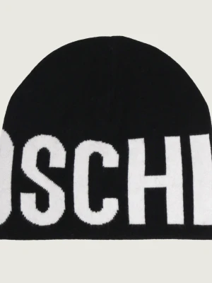 Moschino Dwustronna czapka | z dodatkiem wełny i kaszmiru