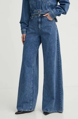 Moschino Jeans jeansy damskie kolor granatowy
