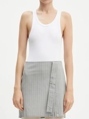 Moschino Jeans spódnica z domieszką wełny