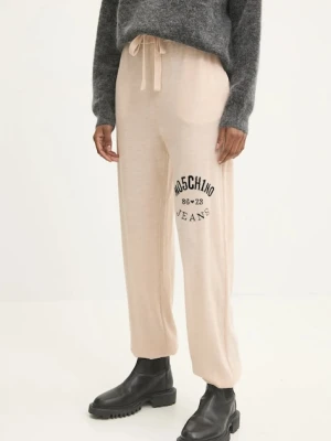 Moschino Jeans spodnie dresowe wełniane