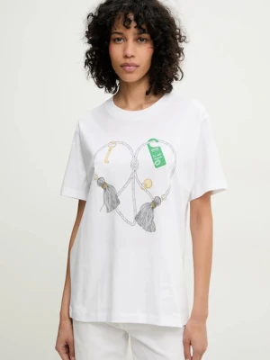 Moschino Jeans t-shirt bawełniany