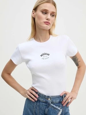 Moschino Jeans t-shirt damski kolor biały J0714 8734