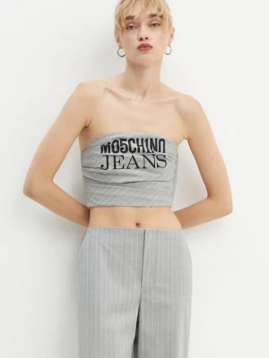 Moschino Jeans top z domieszką wełny