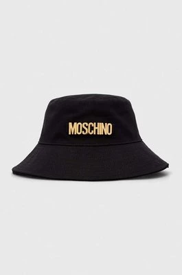 Moschino kapelusz bawełniany kolor czarny bawełniany M3094 65408