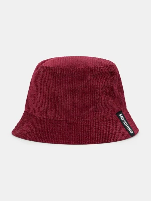 Moschino kapelusz bucket damski bordowy