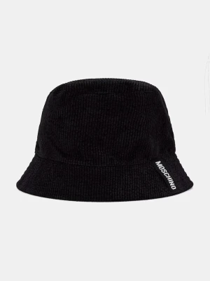 Moschino kapelusz bucket damski czarny