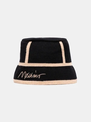 Moschino kapelusz z wełną kolor czarny M3353 65460