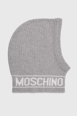 Moschino kominiarka wełniana kolor szary M3136 65414
