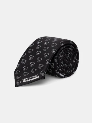 Moschino krawat jedwabny