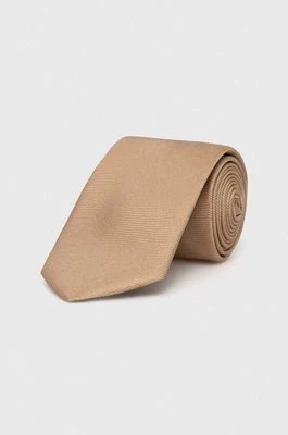 Moschino krawat jedwabny kolor beżowy M5347 55060