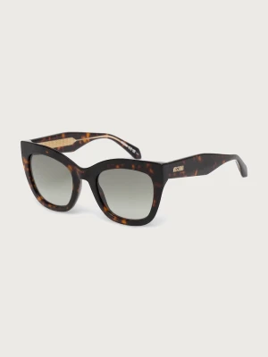 Moschino okulary przeciwsłoneczne damskie brązowy