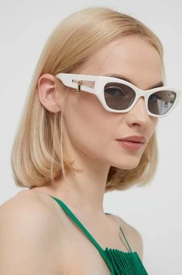 Moschino okulary przeciwsłoneczne damskie kolor biały MOS159/S
