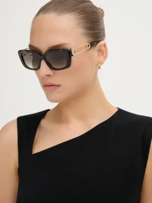 Moschino okulary przeciwsłoneczne damskie kolor brązowy MOS168/S