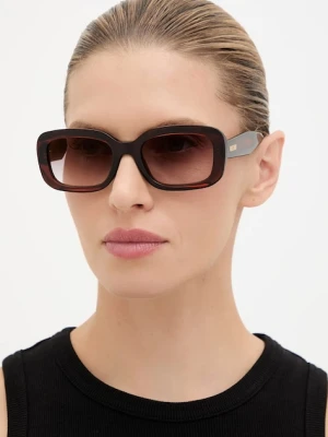 Moschino okulary przeciwsłoneczne damskie kolor brązowy MOS199/S