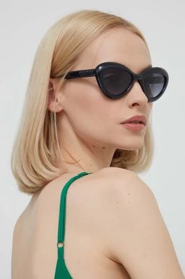 Moschino okulary przeciwsłoneczne damskie kolor czarny MOS163/S