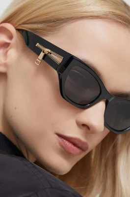 Moschino okulary przeciwsłoneczne damskie kolor czarny MOS159/S
