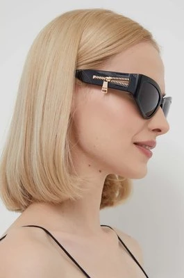 Moschino okulary przeciwsłoneczne damskie kolor czarny MOS158/S